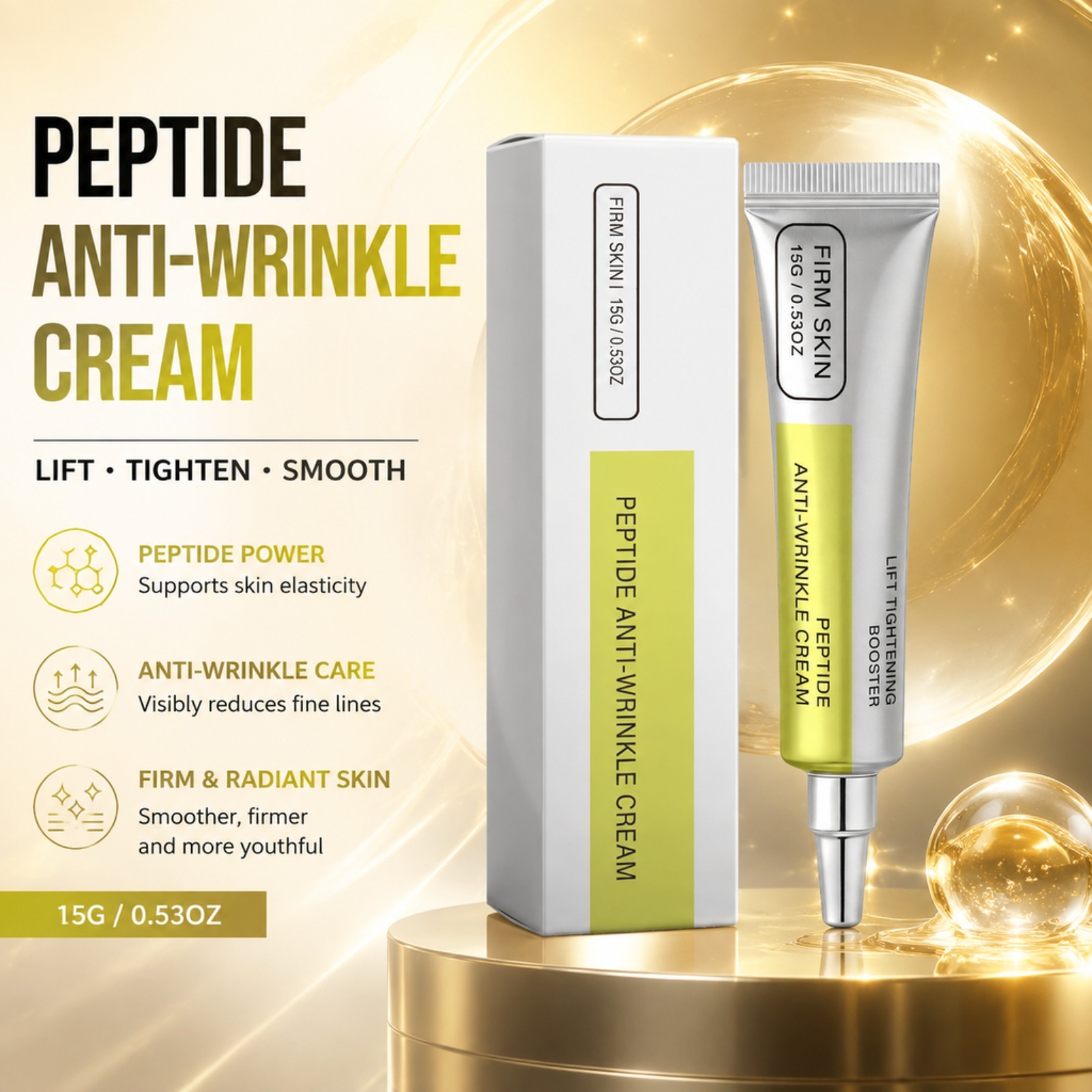 Peptide Neck Cream - Crema Facial con Retinol y Péptidos,