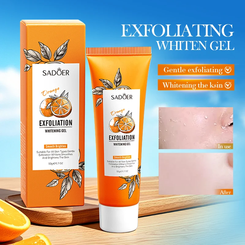 Gel exfoliante de color naranj - Peptide Neck Cream reseña y precio