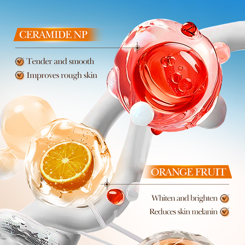 Gel exfoliante de color naranj - Peptide Neck Cream reseña y precio